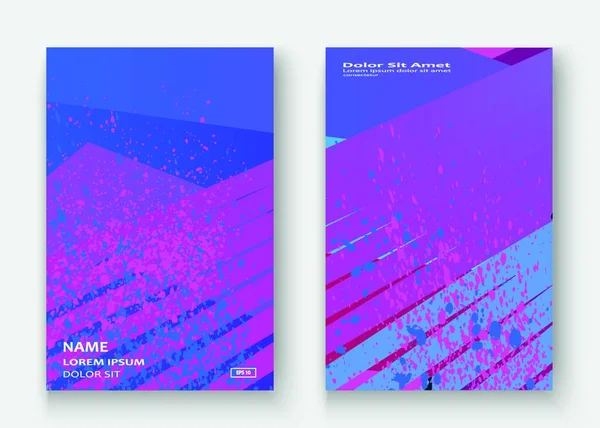 Δημιουργική Κάλυψη Πλαίσιο Σχεδιασμό Χρώμα Splatter Διάνυσμα Εικονογράφηση Νέον Θολή — Διανυσματικό Αρχείο
