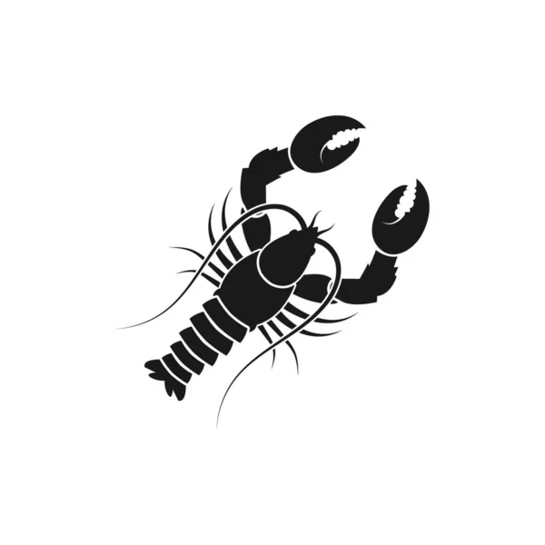 Lobster Icon Vector Illustration Design Template — Stock Vector