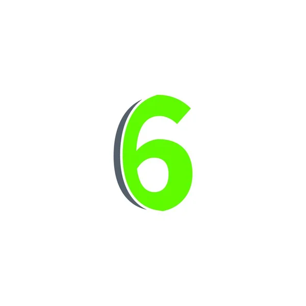 Nummer Logo Pictogram Ontwerp Template Elementen — Stockvector