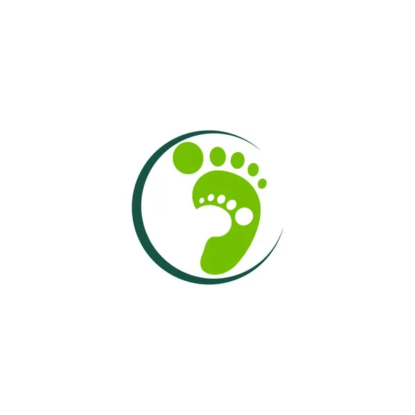 Fußpflege Logo Design Vektor Vorlage — Stockvektor