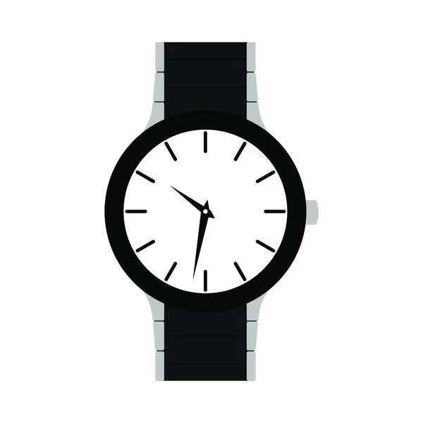 Reloj Pulsera Icono Sobre Fondo Blanco — Vector de stock