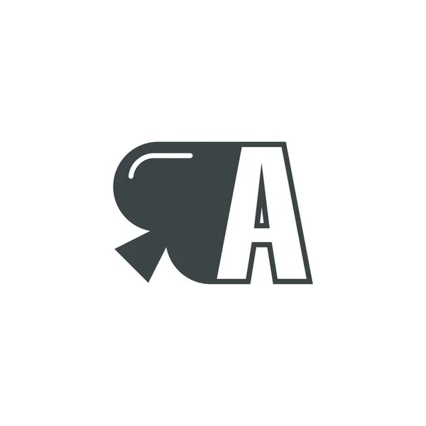 List Logo Połączeniu Wektorem Projektu Ikony Łopaty — Wektor stockowy