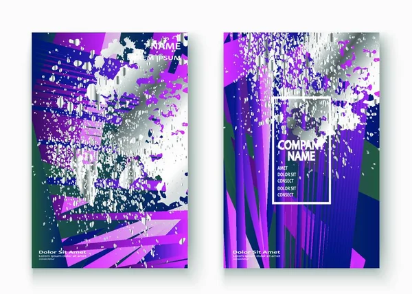 Kreatywne Christmas Cover Ramki Projekt Farby Srebrny Rozprysk Szary Brokat — Wektor stockowy