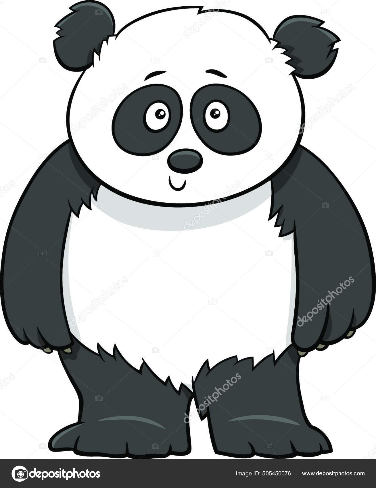 Vetores de Panda Bebé Bonito Dos Desenhos Animados Imprimir