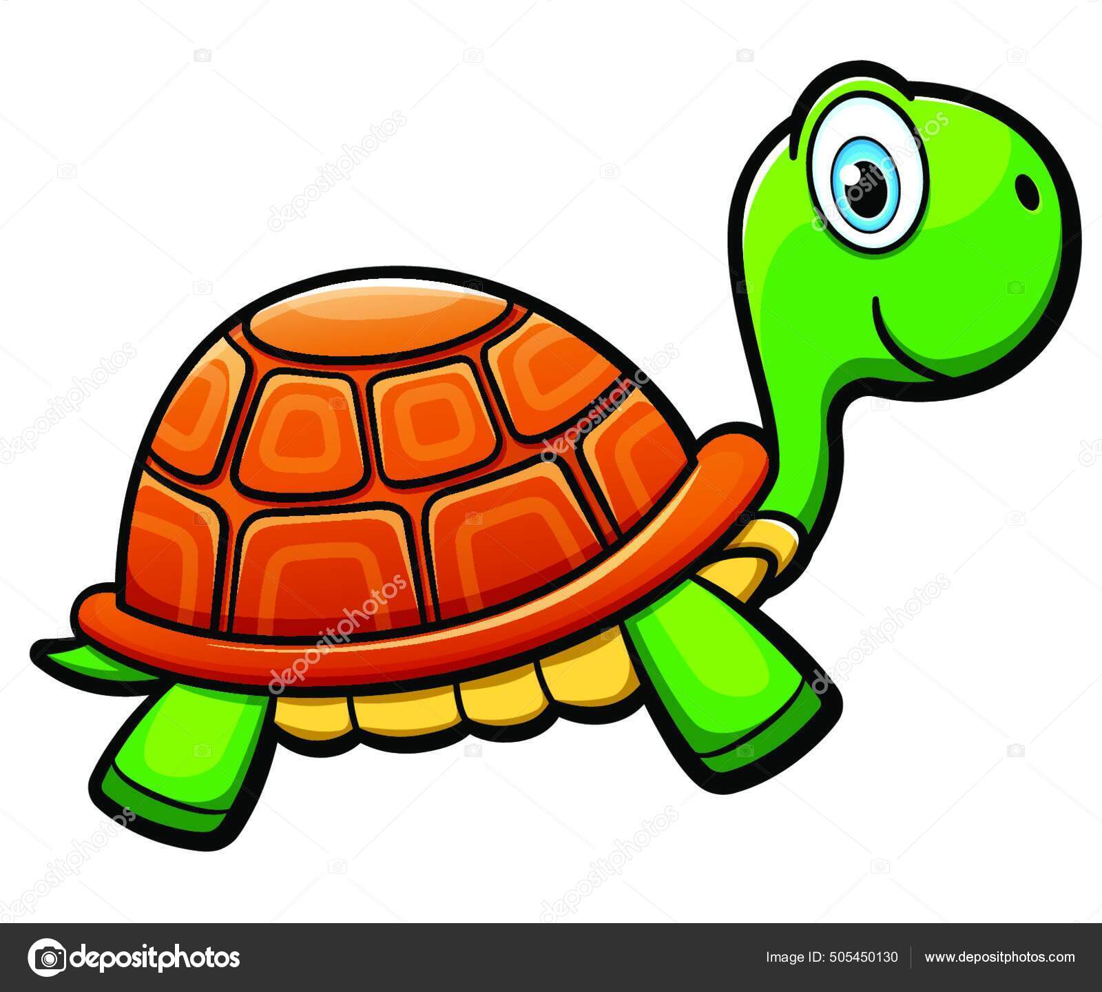 可爱乌龟卡通人物的矢量图解图库矢量图©PantherMediaSeller 505450130