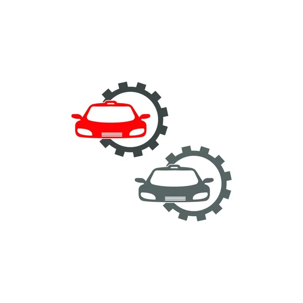Auto Service Logo Vektor Ikone Illustration Design Vorlage — Stockvektor