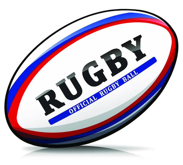 Ilustração Vetorial Design Isolado Bola Rugby —  Vetores de Stock