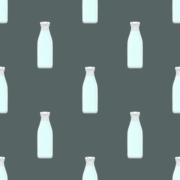 Abbildung Zum Themenset Identische Typen Glasflaschen Für Trinkwasser Wassermuster Bestehend — Stockvektor