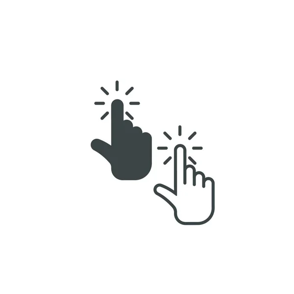 Digital Hand Touch Technology Logo Icon Design Vector — Stock Vector