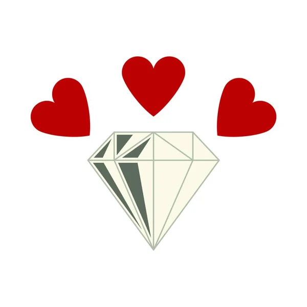 Coração Com Corações Design Ilustração Vetorial Amor — Vetor de Stock