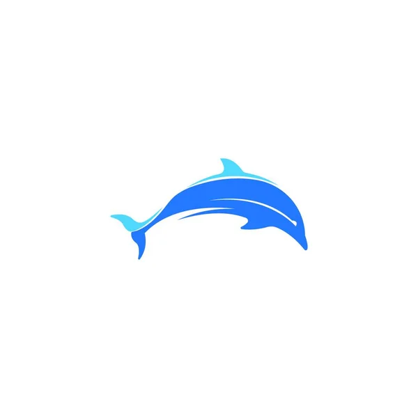Dolphin Logo Icon Design Concept Vector Template Illustration — Stock Vector