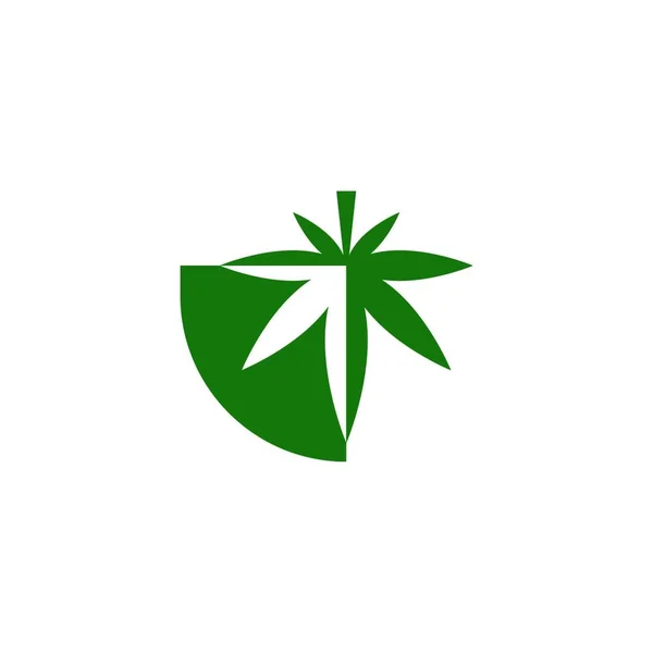 Leaf Logo Template Vector Icon Illustration Design — Stock Vector