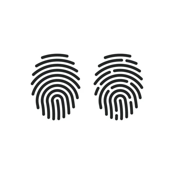 Fingeravtryck Biometrisk Symbol — Stock vektor