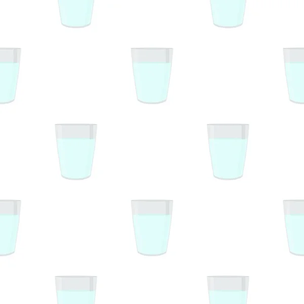 색깔있는 주제에 설명은 유형의 유리컵을 식수용으로 설정하였다 패턴은 액세서리 유기농 — 스톡 벡터