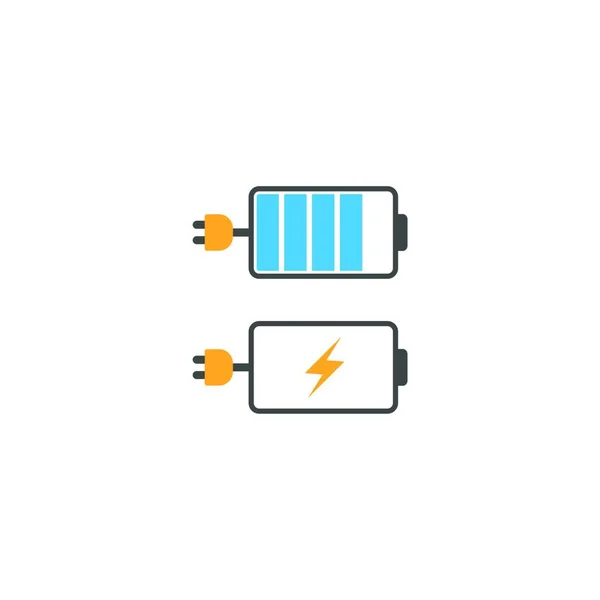 Bateria Ícone Carga Vetor Ilustração —  Vetores de Stock