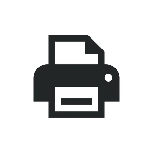 Impresora Con Símbolo Impresión Documentos — Vector de stock