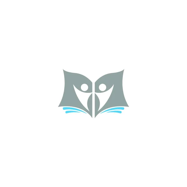 Desain Gambar Ikon Vektor Logo Owl - Stok Vektor