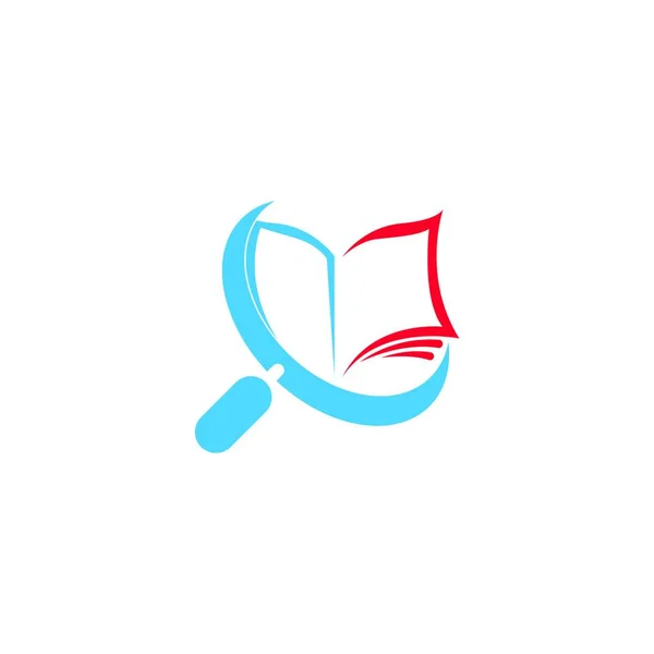 Buch Logo Vorlage Vektor Symbol Illustration Design — Stockvektor