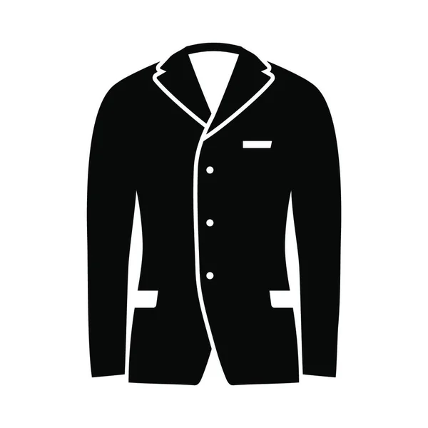 Business Suit Icon Black Glyph Design Vektorillustration — Stockvektor