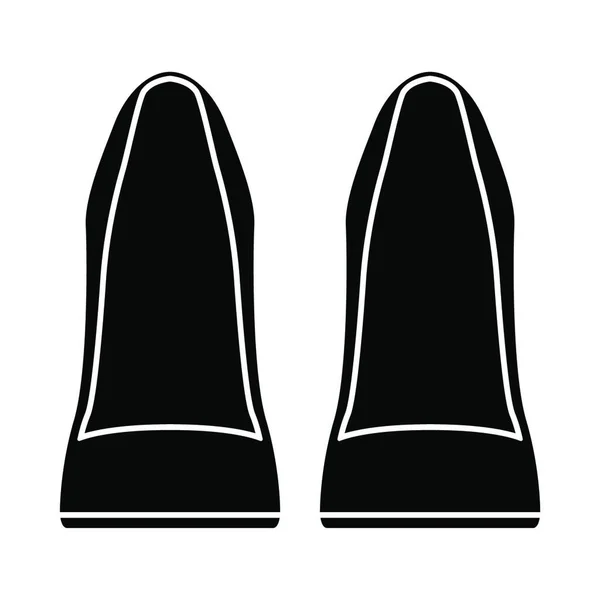 Set Icone Bianco Nero Illustrazione Vettoriale — Vettoriale Stock