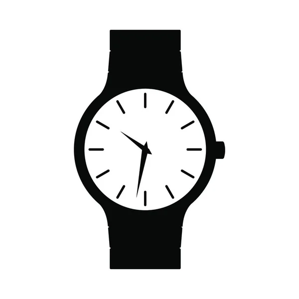 Ícone Relógio Pulso Estilo Design Plano Eps — Vetor de Stock