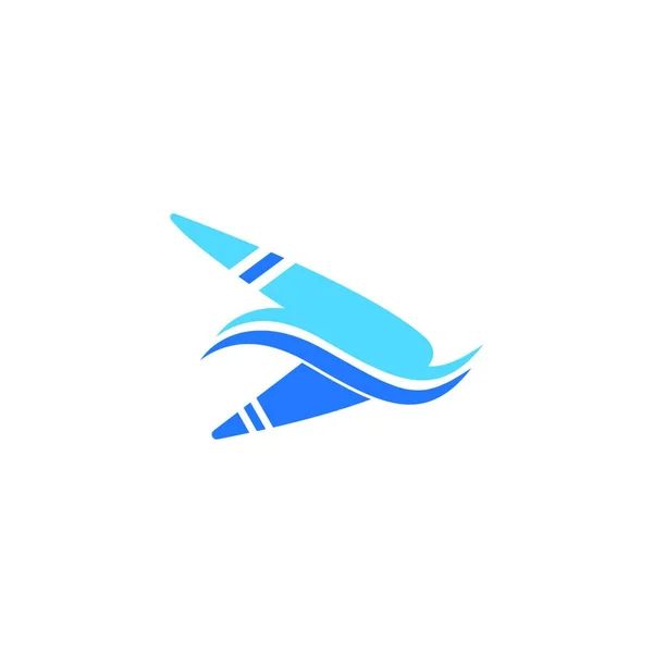 Rocket Logo Template Vector Icon Illustration Design — Stock Vector