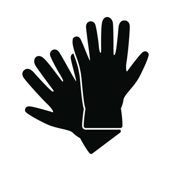 Guantes Icono Vector Ilustración — Archivo Imágenes Vectoriales