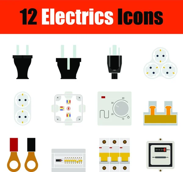 Conjunto Iconos Vectoriales Electrodomésticos Cocina Agua Termómetro Otros Elementos — Archivo Imágenes Vectoriales