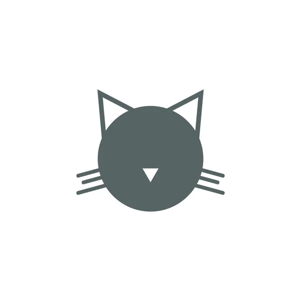 Kedi Simgesi Vektör Illüstrasyon Tasarımı — Stok Vektör