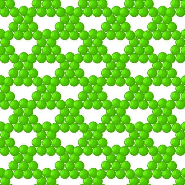 Illustration Sur Thème Des Pois Verts Motif Lumineux Gousse Légumes — Image vectorielle