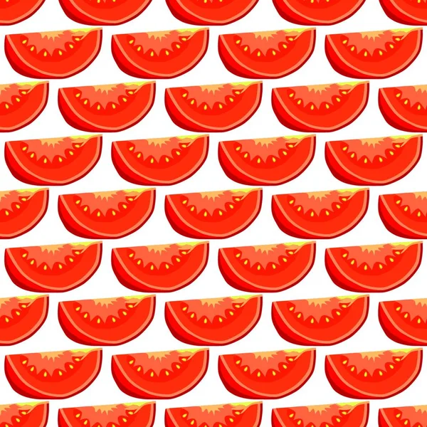Illustration Sur Thème Tomate Rouge Motif Ketchup Légumes Pour Sceau — Image vectorielle