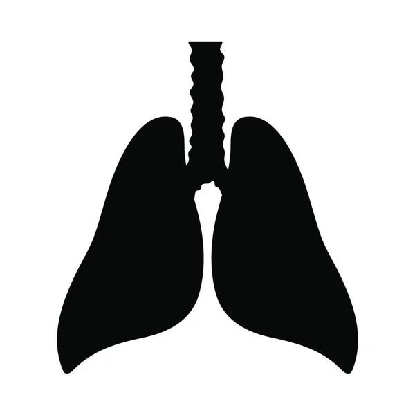Ikona Wektora Płuc Ilustracja — Wektor stockowy