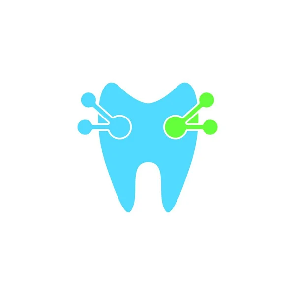 Illustration Vectorielle Modèle Logo Soins Dentaires — Image vectorielle