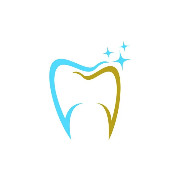 Οδοντιατρική Φροντίδα Λογότυπο Πρότυπο Διάνυσμα Εικονίδιο Απεικόνιση Σχεδιασμό — Διανυσματικό Αρχείο