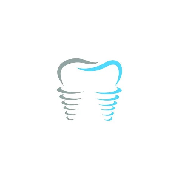 Modelo Logotipo Dental Design Ilustração Vetorial — Vetor de Stock