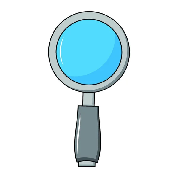 Loupe Icône Clipart Verre Preuve Symbole Recherche Conception Vectorielle Isolée — Image vectorielle