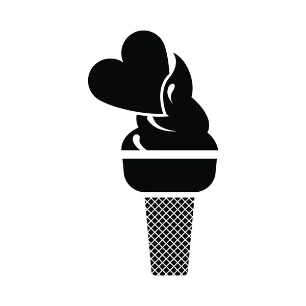 Icône Crème Glacée Illustration Plate Chocolat Popsicle Vecteur Icônes Pour — Image vectorielle