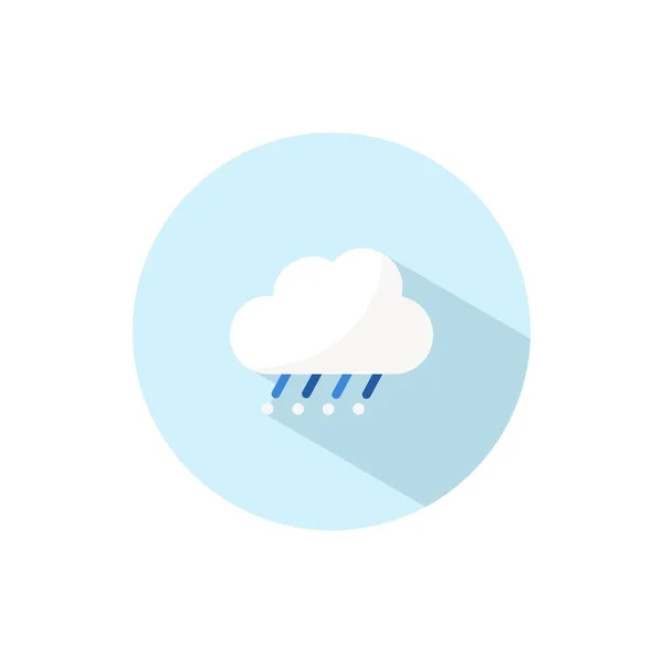 Хмари Плоский Значок Кольору Колі Погода Векторні Ілюстрації — стоковий вектор