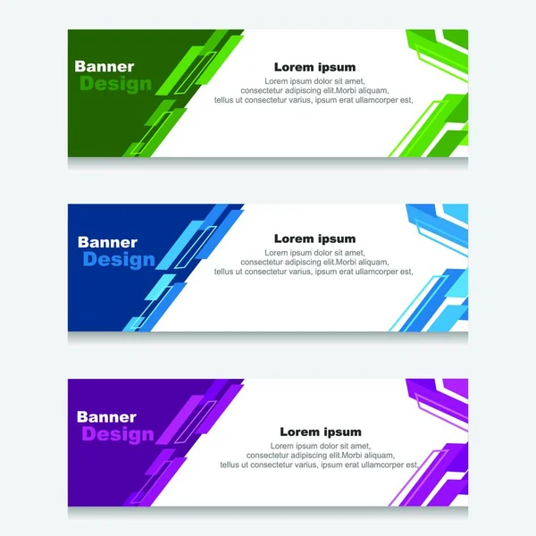 Set Von Design Print Banner Oder Web Template Kann Für — Stockvektor