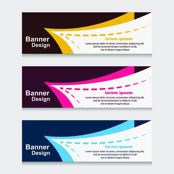 Set Design Print Banner Vagy Web Template Lehet Használni Munkafolyamat — Stock Vector