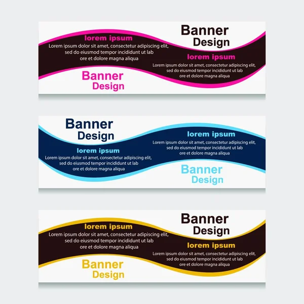 Set Von Design Print Banner Oder Web Template Kann Für — Stockvektor