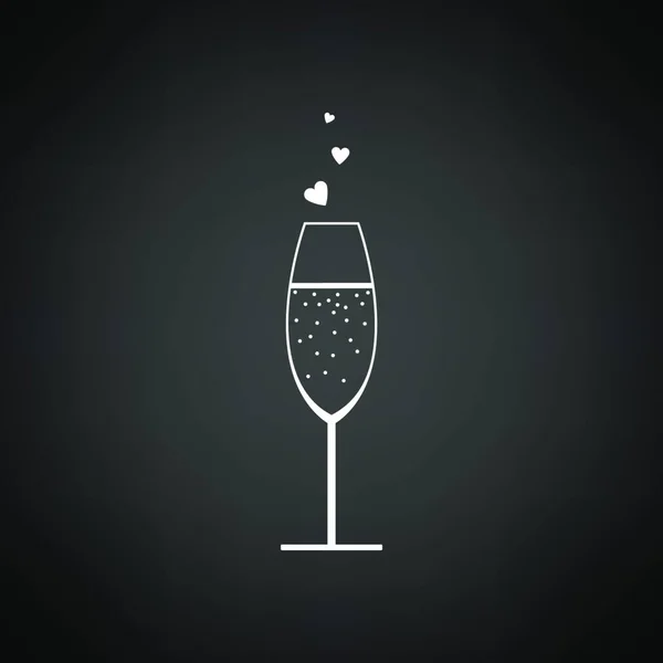 Weinglas Ikone Vektorillustration — Stockvektor