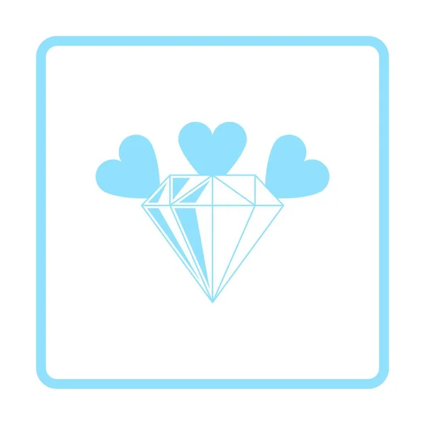 Diamant Pictogram Vector Illustratie — Stockvector