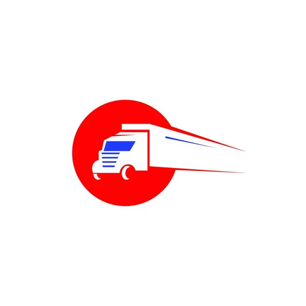 Іконка Вантажівки Логотип Векторна Ілюстрація Шаблон Дизайну — стоковий вектор