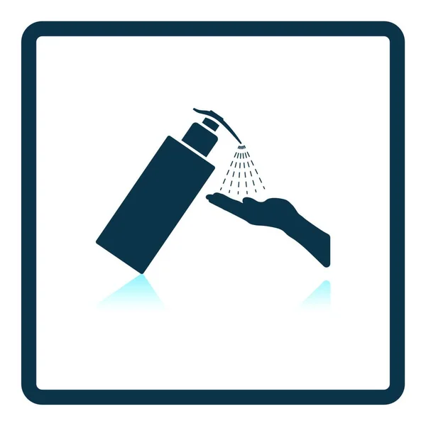 Векторна Ілюстрація Руки Тримає Пляшку Води — стоковий вектор