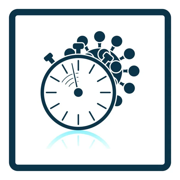 Pictogram Stopwatch Tijdteken Vectorillustratie — Stockvector