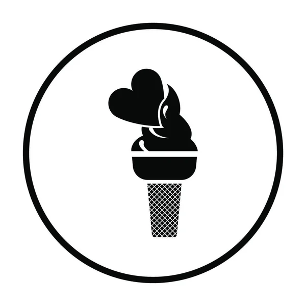 Jégkrém Ikon Vázlat Illusztráció Csokoládé Cukorka Vektor Ikonok Web — Stock Vector