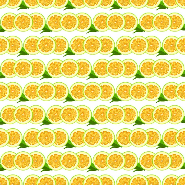 Illustration Sur Thème Pomelo Sans Couture Grande Couleur Motif Fruits — Image vectorielle