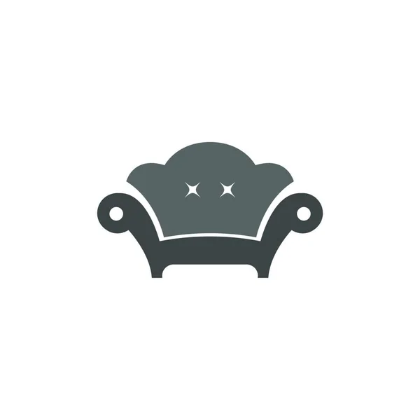 Мебель Логотип Иконка Векторный Плоский Дизайн Шаблон — стоковый вектор