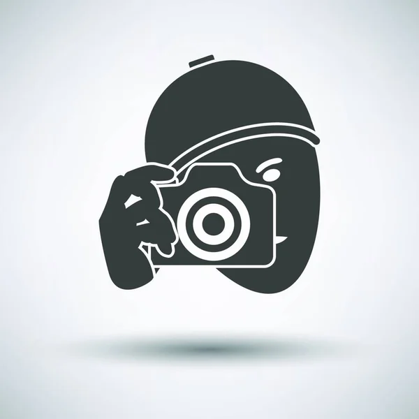 Εικονίδιο Κάμερας Επίπεδο Σχέδιο Εικονογράφηση Διανύσματος — Διανυσματικό Αρχείο